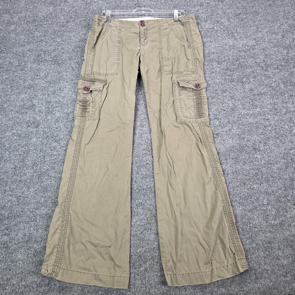 VTG y2K Abercrombie & Fitch Cargo Pants Paratrooper Raver Baggy Size 10 Gorpcore